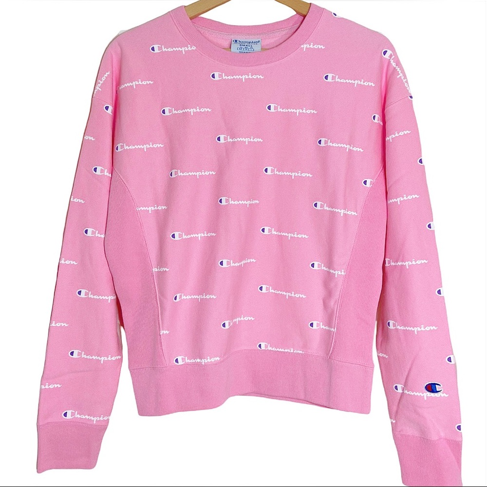 NEW Champion Reverse Weave Allover Print Sweatshirt